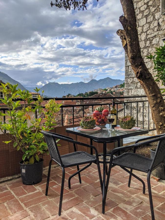 Best View! Rooftop With Garden - Old Town Nr404 Kotor Kültér fotó