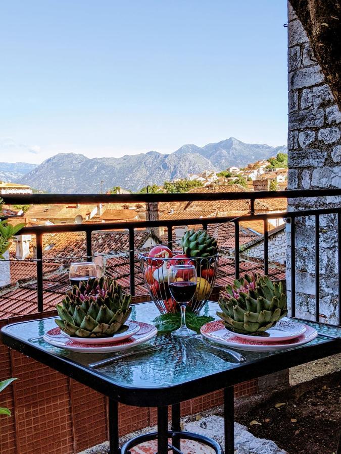 Best View! Rooftop With Garden - Old Town Nr404 Kotor Kültér fotó