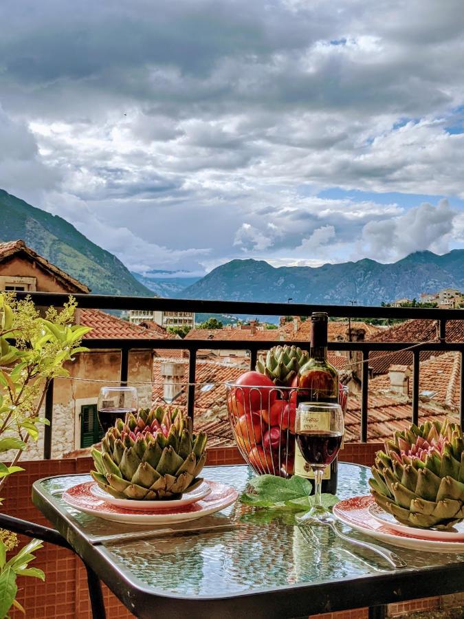 Best View! Rooftop With Garden - Old Town Nr404 Kotor Kültér fotó