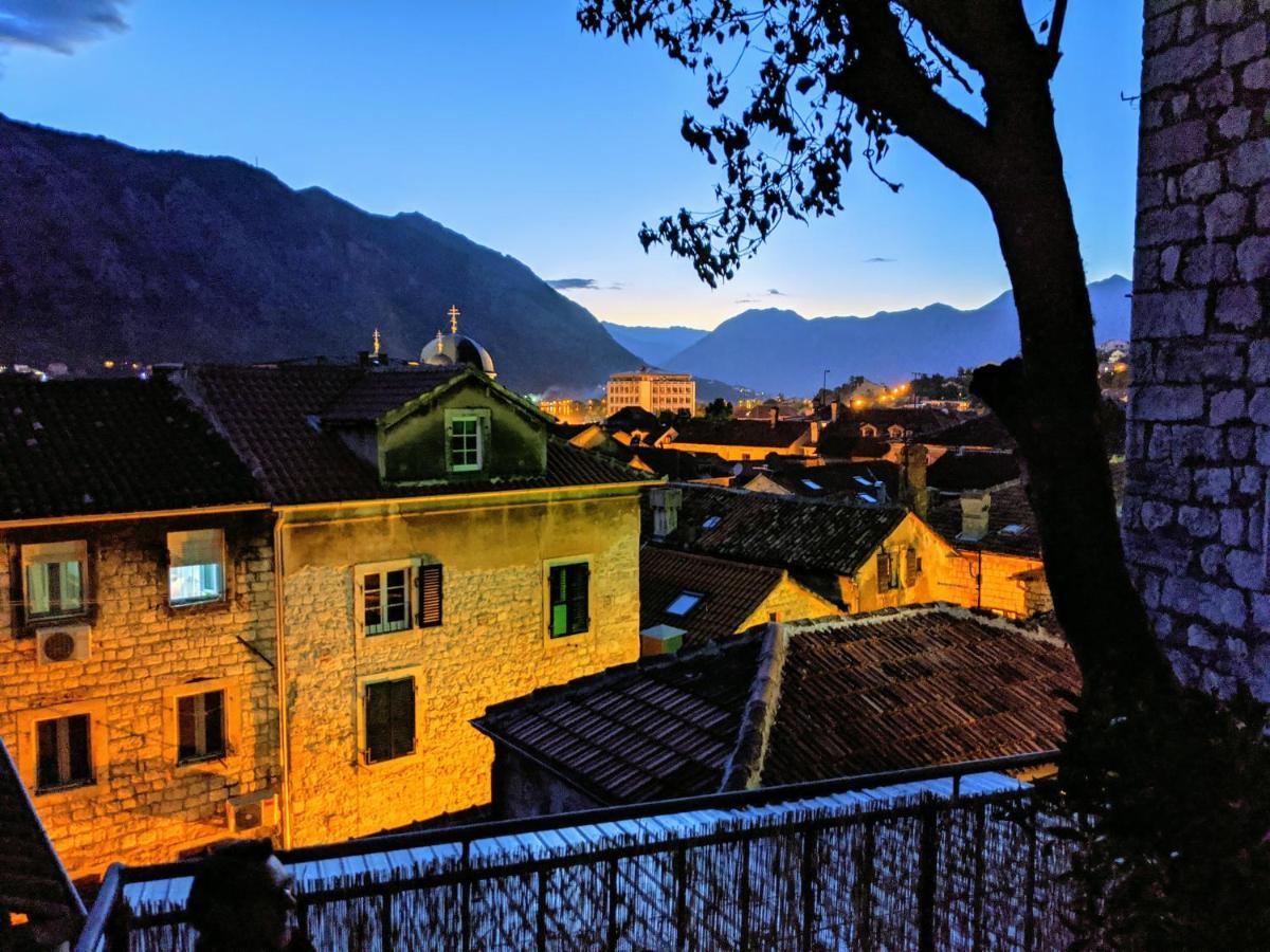 Best View! Rooftop With Garden - Old Town Nr404 Kotor Kültér fotó